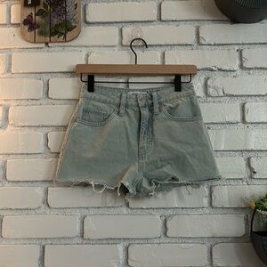 RSQ women’s high waisted raw hem shorts